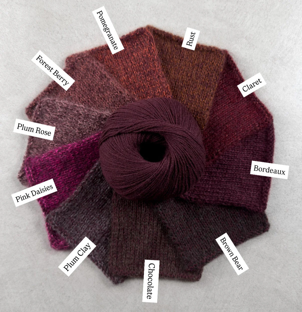 Knitting for Olive Merino - Bordeaux - Image 3